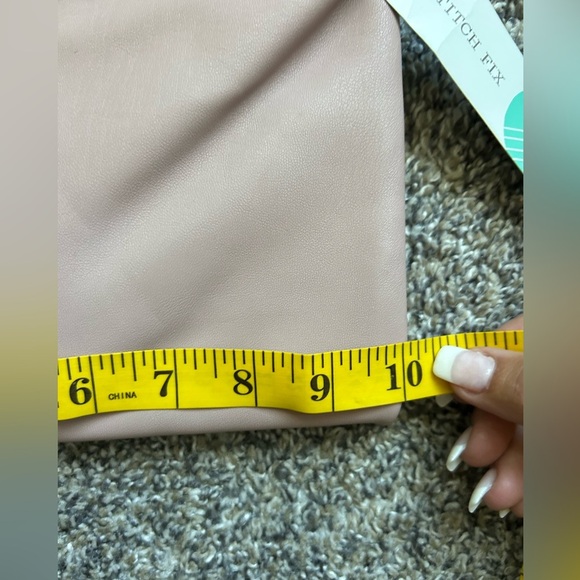 Deux Lux NWT vegan leather Maribel Double Zip Crossbody Blush Purse - Picture 6 of 12